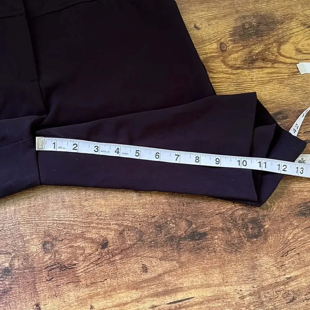 Worthington Petite Black Bermuda Polyester Blend Shorts